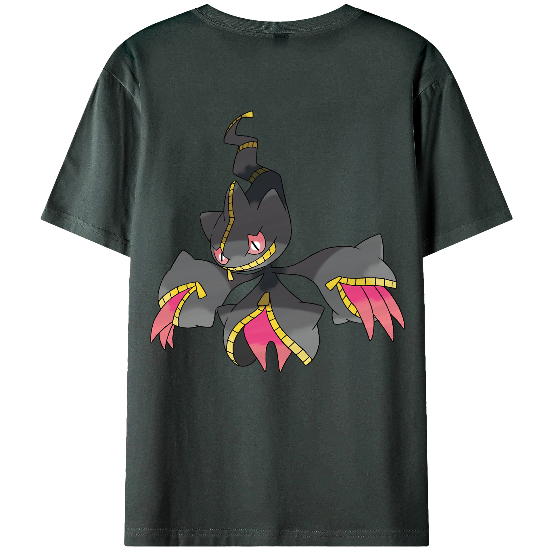 （画像用） ポケットモンスター Pokémon 綿100％ メンズ半袖Tシャツ（バックプリント） 通気性
